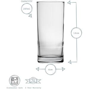 Classic Highball Glasses - 295ml - Clear by Argon Tableware