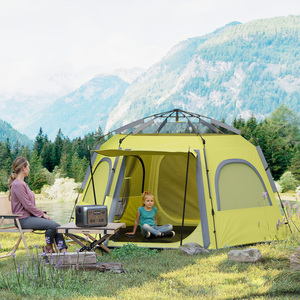 Outsunny Easy Setup Dome Camping Tent - Yellow by Outsunny