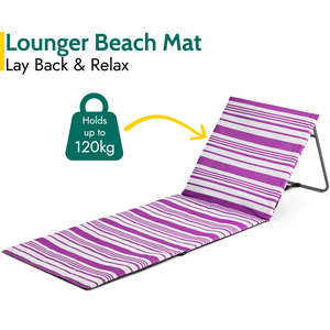 Folding Beach Mat with Adjustable Backrest by Trail