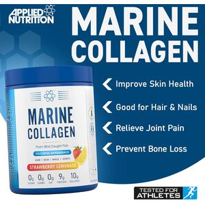 Flavoured Marine Collagen Powder 10000mg - Blue / Strawberry Lemonade by Applied Nutrition