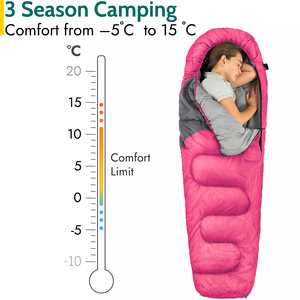 Overnight Adventure Kids Sleeping Bag - Pink by Trail