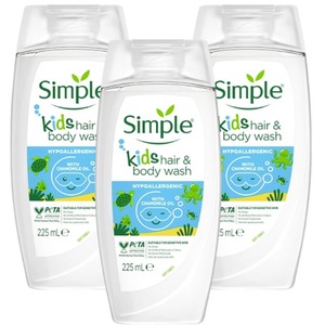 Pack of 3 Simple Kids Hair and Body Wash - Neutral by Simple