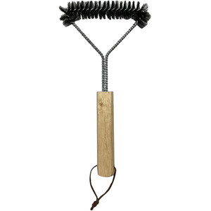 Stainless Steel BBQ Brush - Natural