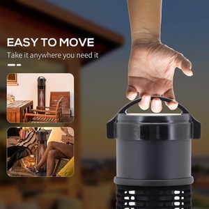 Table Top Patio Tower Heater - Black