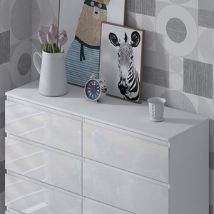 Gloss White Chest Of Drawers - White / 8 by FWStyle