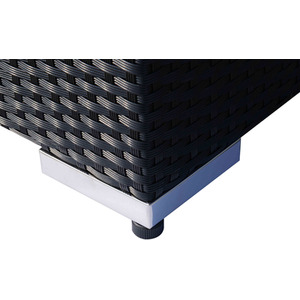 Outsunny 8 Piece Rattan Sofa Garden Furniture Set - Black by Outsunny