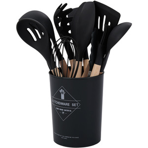 11-piece Silicone Kitchen Utensil Set Nonstick Cookware by Livingandhome