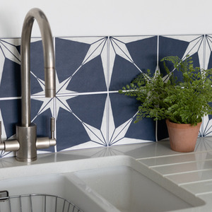 Quadrostyle Astra Marine Wall Tile and Furniture Vinyl Stickers - Navy / 30cm by Quadrostyle