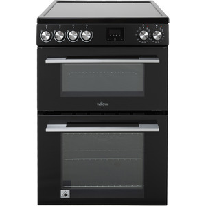 Willow 60cm Electric Double Oven Cooker with Ceramic Hob by Willow
