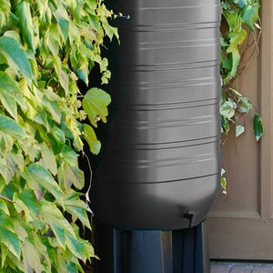 250L Slimline Water Butt Set - Black by Strata