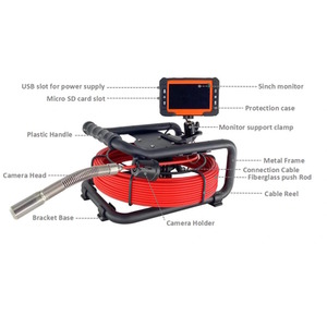 Pipe and Sewer Inspection Camera System - Black by Drain-Tek