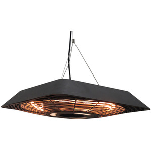 Outsunny 2000W Electric Hanging Patio Heater - Black by Outsunny