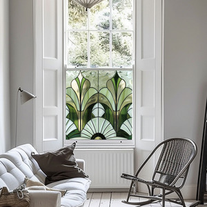 Albizzate Art Deco Stained Glass Privacy Window Film by Creative Printing Solutions