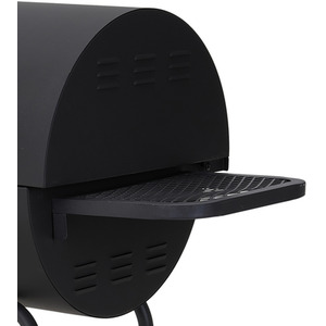 Outdoor Charcoal BBQ Grill with Wheels - Black by Livingandhome