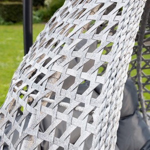 Oakley Swing Single Egg Pod Chair - Dark Grey - Dark Grey by Artemis Home