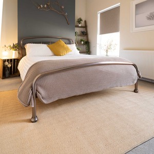 Natural Border Jute Area Rug by The Rug House