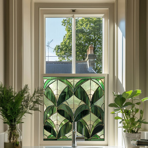 Accumol Art Deco Stained Glass Window Film by Creative Printing