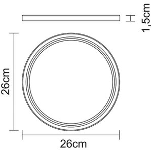 Tramontina Wooden Steak Plate 26 x 1.5 cm - Yellow by Tramontina
