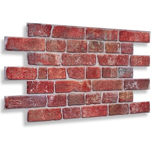 3D Wall Panels (96x48 cm) PVC Cladding Panel Retro Brick Effect by NOVECRAFTO