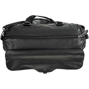 Premium PU Leather Duffel Bag and Holdall - Black / 1.34kg by SYED JEE