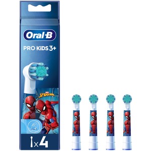 Oral-B Pro Kids Toothbrush Heads Featuring Spiderman, 4 Counts - White by Oral-B
