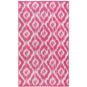 Tribal Geo Outdoor Rug - Pink