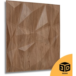 3D Wall Panels (50x50 cm) PVC Cladding Panel in Diamond Design by NOVECRAFTO