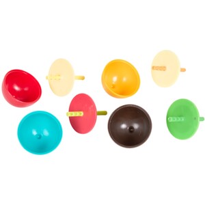 Pack of 4 Fruit Shape Ice Lolly Moulds - Multicolour