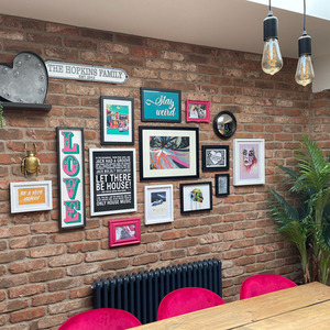 Blend 1 Brick Slips Sample Panel - Brown by The Brick Tile Company