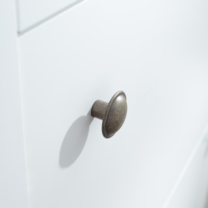 Deluxe Two Tier Shoe Cabinet - White by GFW