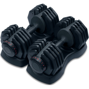 Adjustable 40kg Smart Dumbbell - Black / Pair by Strongology