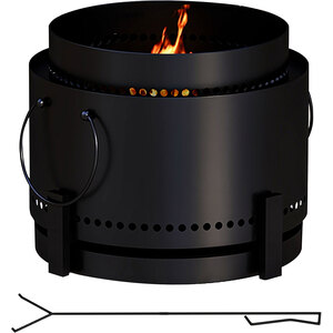 Outsunny Round Metal Smokeless Fire Pit by Outsunny