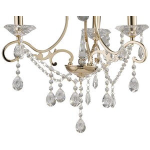 Vela Ceiling Pendant Chandelier 3 Light French Gold, Crystal - French Gold