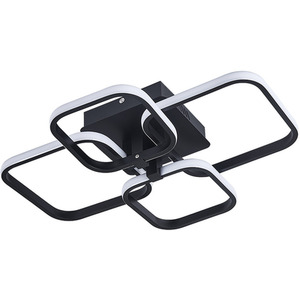 Multi-Square Chandelier Ceiling Light (Black Frame) - Black / 60W by Livingandhome