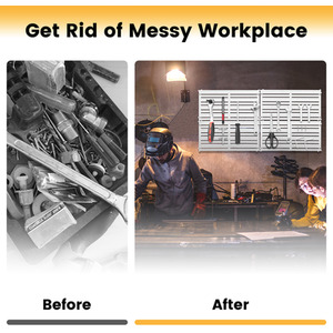 4 Pieces Magnetic Panel Tool Holder - White by Costway