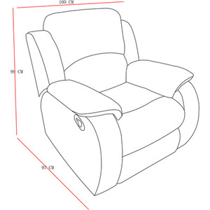Monaco Recliner Armchair - Grey