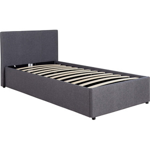 Home Source Endura End Lift Ottoman Grey Bedframe - Grey / Single by Home Source