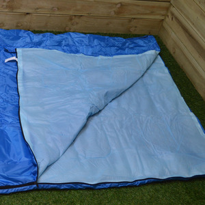 Dual Person Camping Sleeping Bag with Zip and Stuff Sack - Blue by Samuel Alexander