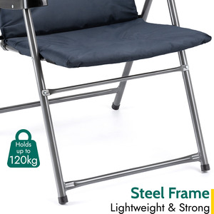 Monarch Folding Padded Camping Chair by Trail