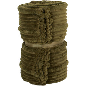 Brooklyn Ribbed Throw - Olive