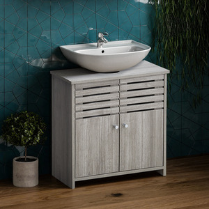 Bathroom Vanity Sink Cabinet Under Sink - Grey by Livingandhome