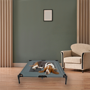 Elevated Dog Bed in Grey - Grey / L by Actiaspet