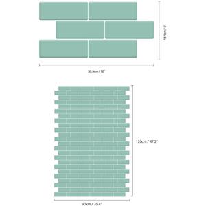 Walplus 3D Glossy Tile Stickers by WALPLUS