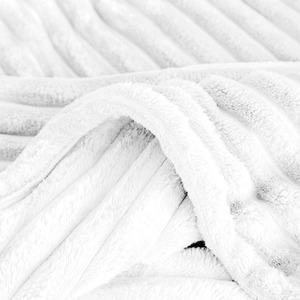 Snug Soft Chunky Ribbed Cord Plush Throw Blanket by Velosso