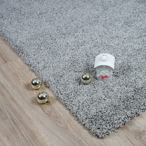 Soft Thick Luxury Modern Shaggy Rug - Silver/Grey / 120cm x 170cm by Smart Living
