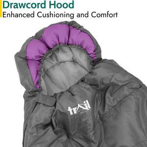 Alpine 250 GSM Sleeping Bag - Purple by Trail