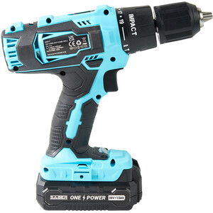 Saber 18V One Battery Combi Drill Kit - Blue by Saber