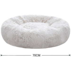 WhiskerJoy Round Plush Dog Bed by WhiskerJoy