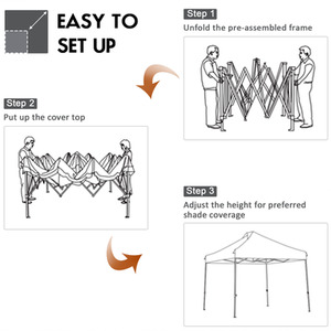 Outdoor Party Tent Pop Up Canopy Tent by GAINOOM