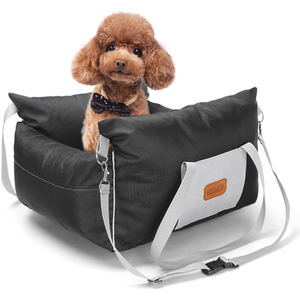Dog Car Seat, Waterproof Dog Bed for Car with Storage Pockets, Dog Booster by Nobleza
